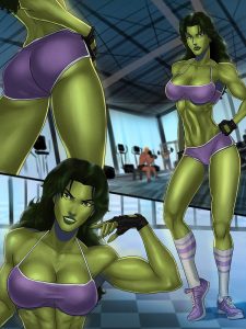 She-Hulk Workout (Savage She-Hulk) [SunSetRiders7 , GunSmoke]